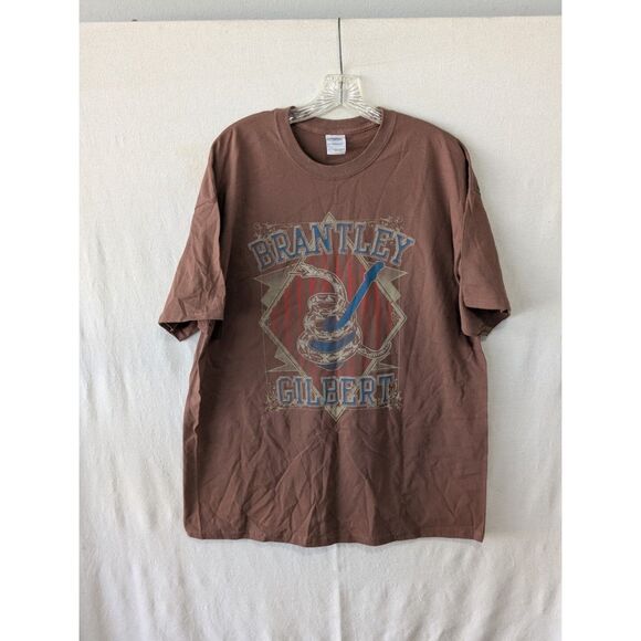 Gildan Other - Brantley Gilbert "Don't Tread on Me" Brown Concert T-Shirt Size XL